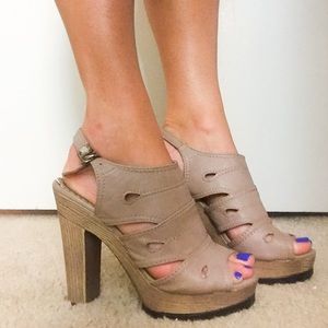 Tan Wedge Heels